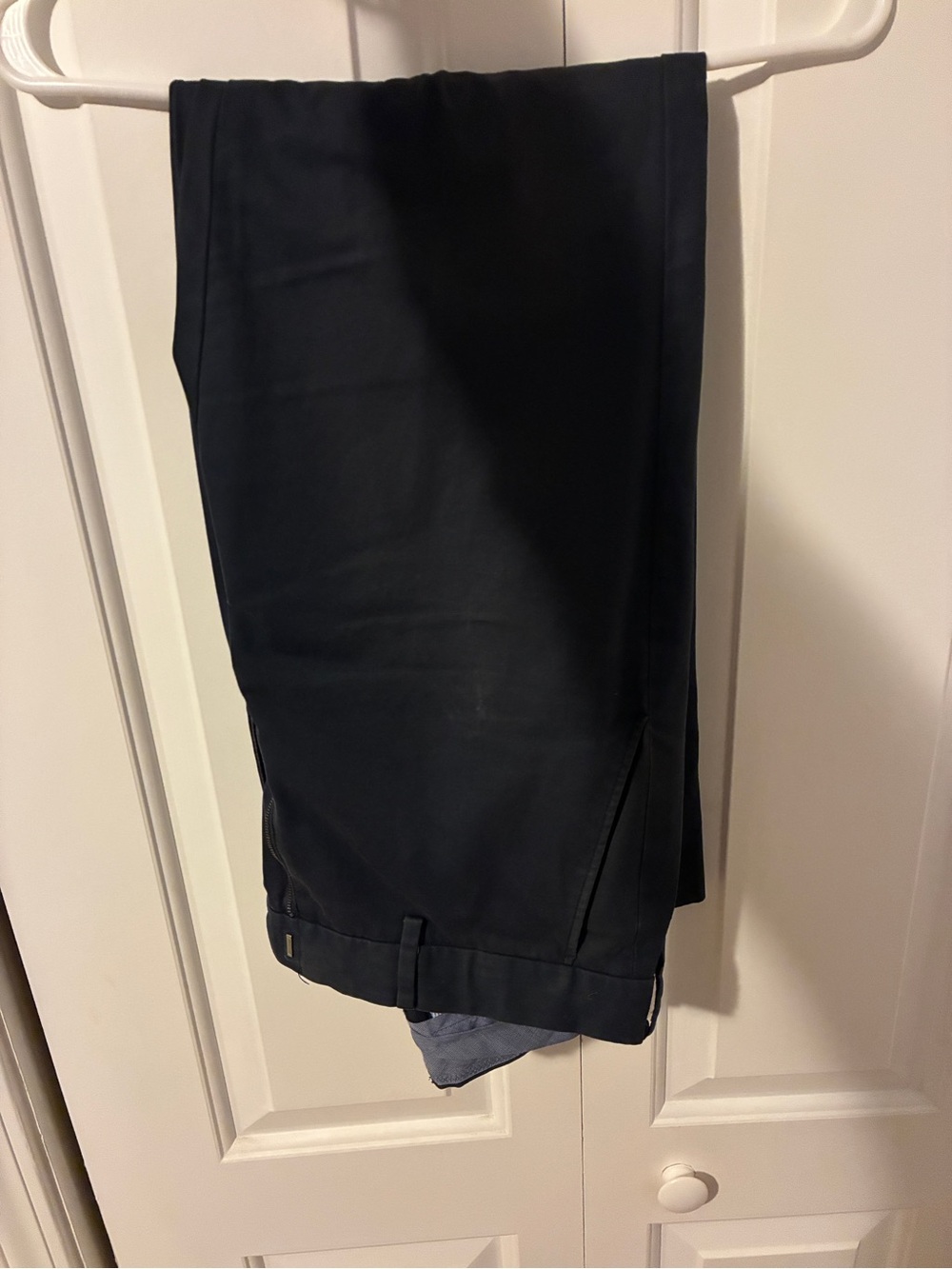 J. Crew Bowery Men's Navy and Light Blue Striped Pants